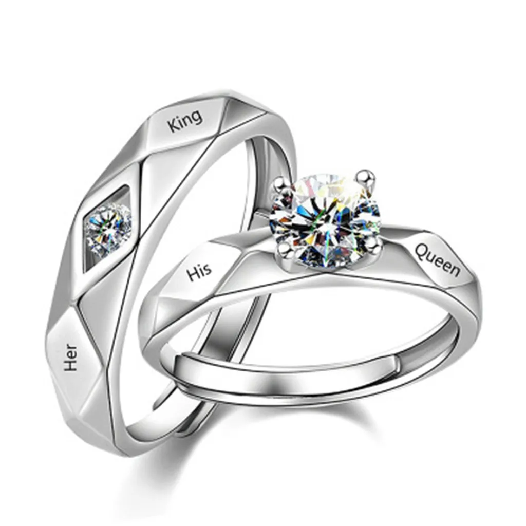 

Personalized Metal Full Microinlaid Zircon Female Ring Jewelry Gift