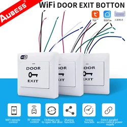 Aubess – interrupteur pour système de contrôle d'accès de porte intelligent, wi fi, Tuya, application Smart Life, télécommande sans fil, bouton de Support, commutateur manuel 