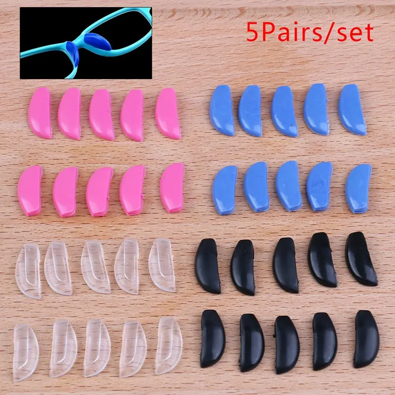 Tivolii 25 Pairs Silicone Nose Pads Repair Tool for Eyeglass Nose Pads Sunglasses Nose Pads Eyewear Accessories 13mm 