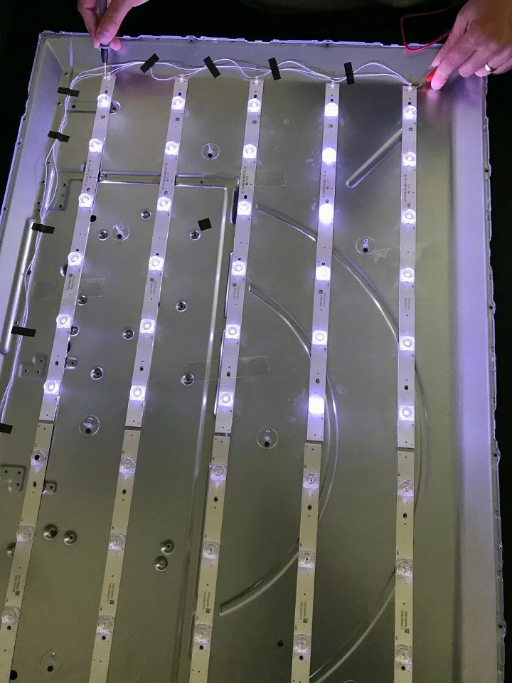Luz de Fundo para Lc-49cugb362ks 493 Milímetros Tira Conduzida 49cuf8462es Lc-49cuf8372es Lc-49cuf8472es Rf-aj490e30-0601s-07 a0 10 Pçs - Set 6led - Image 6
