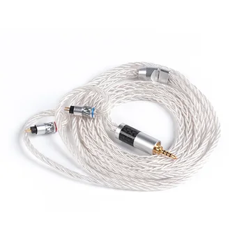 

Upgraded Cable 7N Single Crystal 8 Core Copper Cable 2.5/3.5/4.4MM With 2PIN/MMCX Connector For TRN VX CCA CA16 Bl-03 BL-05