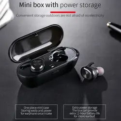 Стильные и изысканные TWS Беспроводные Мини Bluetooth наушники, стерео наушники, спортивные бизнес наушники с микрофоном, зарядная коробка для