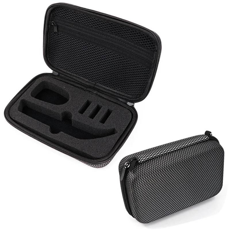 Black Портативный жесткий EVA Дорожный Чехол для хранения Philips OneBlade Pro триммер аксессуары для бритья чехол на молнии с подкладкой - Цвет: Black