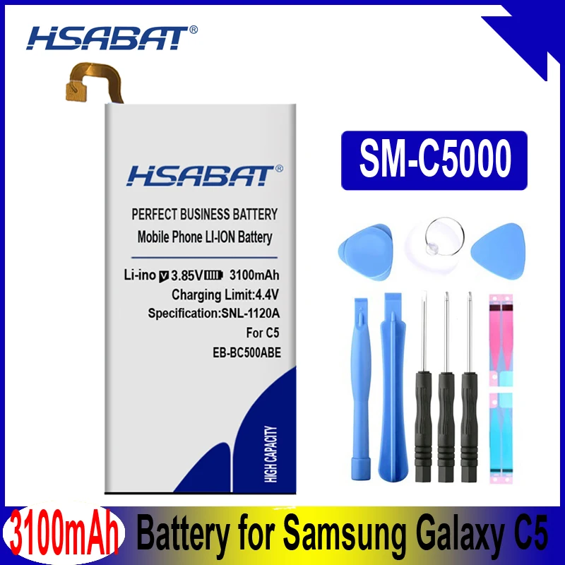 HSABAT 3100 мА/ч, EB-BC500ABE Батарея для samsung Galaxy C5 SM-C5000