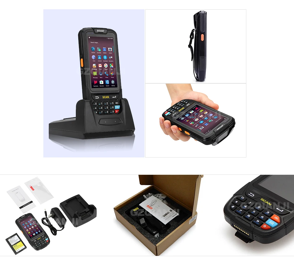 NFC PDA сканер штрих-кода 1D 2D Bluetooth Android портативный терминал прочный PDA 1D сканер штрих-кода сборщик данных PDA сканер 1/2D