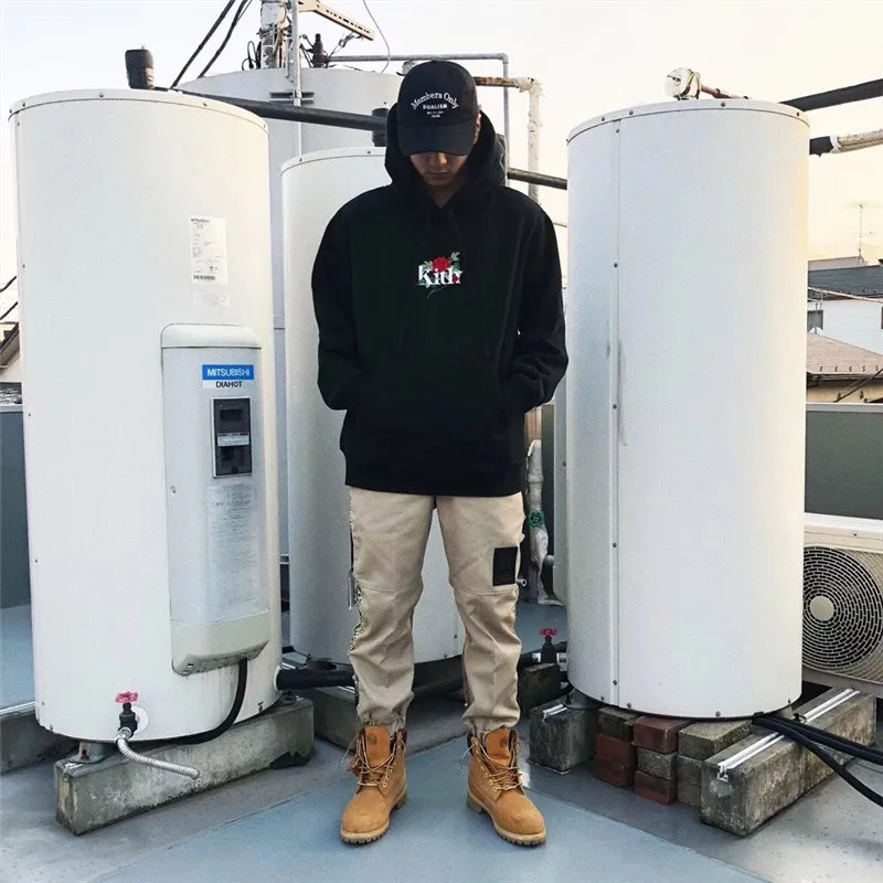 Толстовка с вышитым логотипом Kith BOX для мужчин и женщин, 1:1, высокое качество, черный, красный, розовый, толстовки с капюшоном KITH, пуловер KITH