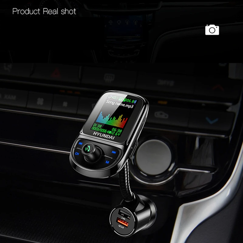C85 Автомобильный mp3 Bluetooth плеер Многофункциональный QC3.0 автомобильное зарядное устройство большой цветной экран автомобильный fm запуск mp3