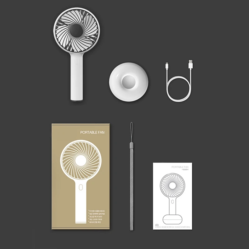 Mini Portable Handheld Fan Rechargeable Cooling Usb Fan Desktop Table Fan 1200Mah Battery For Home Office Outdoor