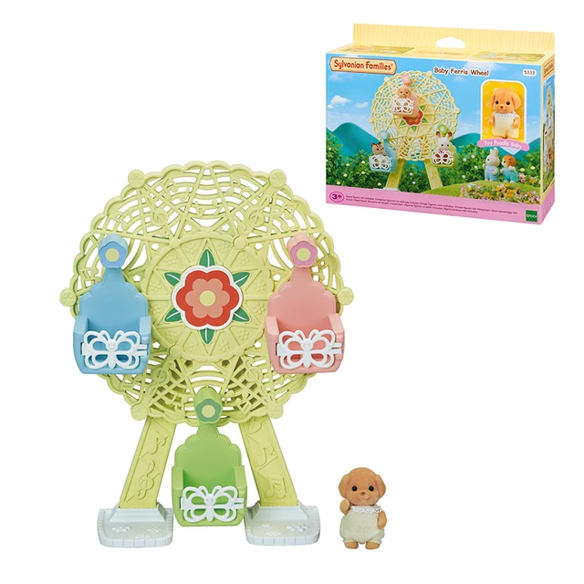 Sylvanian Families Dollhouse Furniture Accessories Baby Ferris Wheel w/1 Figure New 5333 1