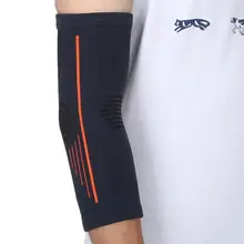 Suporte de proteção para braços unissex, peça esportiva preta, em nylon, protetor de cotovelo, manga para braço protetora, corretor de postura, 1 peça