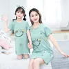 Mother Kids Unicorn Pajamas Mom and Daughter Dress Family Matching Clothes Homewear Baby Girls Cartoon Sleepwear Summer Dresses ► Photo 3/6