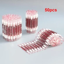 50 шт. ватные палочки легко использовать одноразовые походные самопротекающие антибактериальные с йодом, для дезинфекции многофункциональные чистые ранки портативные