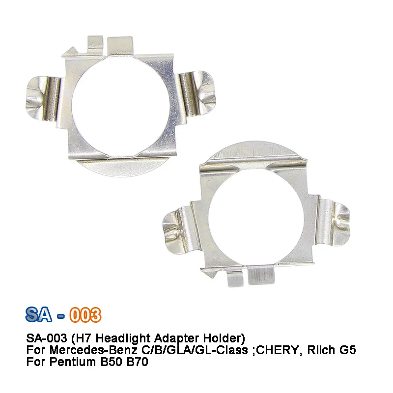 LED H7 headlight Holder Adapter Base 2 Pieces For VW New Bora BMW 5 Series X5 Audi A3/A4L/A6L
