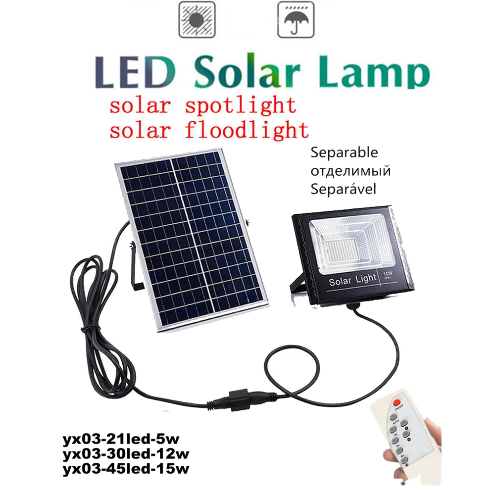 Solar Panel Powered LED Radar Light Lamp Wall Lights Outdoor Garden Patio Porch Aisle Decoration Landscape Lighting remote t | Лампы и