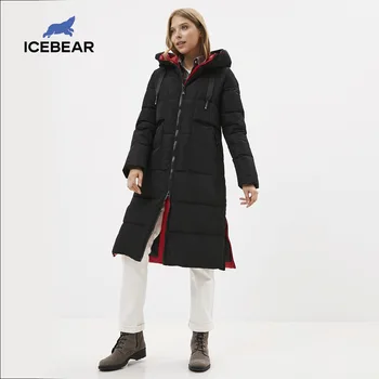 

ICEbear 2019 New Winter Women Jacket High Quality Long Woman coat Hooded Female Parkas Stylish Women's Brand Clothing GWD19507I
