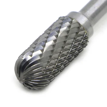 

12mm Double Cut Tungsten Carbide Rotary File Burr 6.35mm Shank Metal Grinding