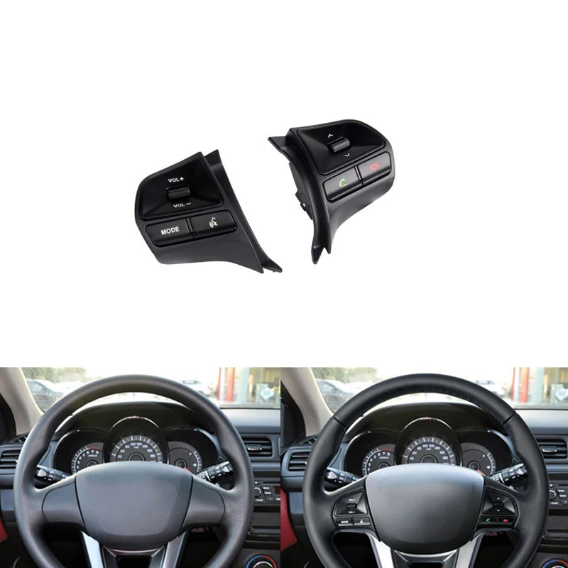 Для KIA RIO 2011 2012 2013 рулевое колесо аудио регулятор громкости переключатель телефона Bluetooth кнопка два цвета доступны