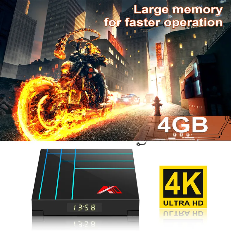 Smart tv Box Android 9 9,0 телеприставка 4K RK3318 четырехъядерный Penta-Core Mali-450 RKMC медиаплеер 4G 64G