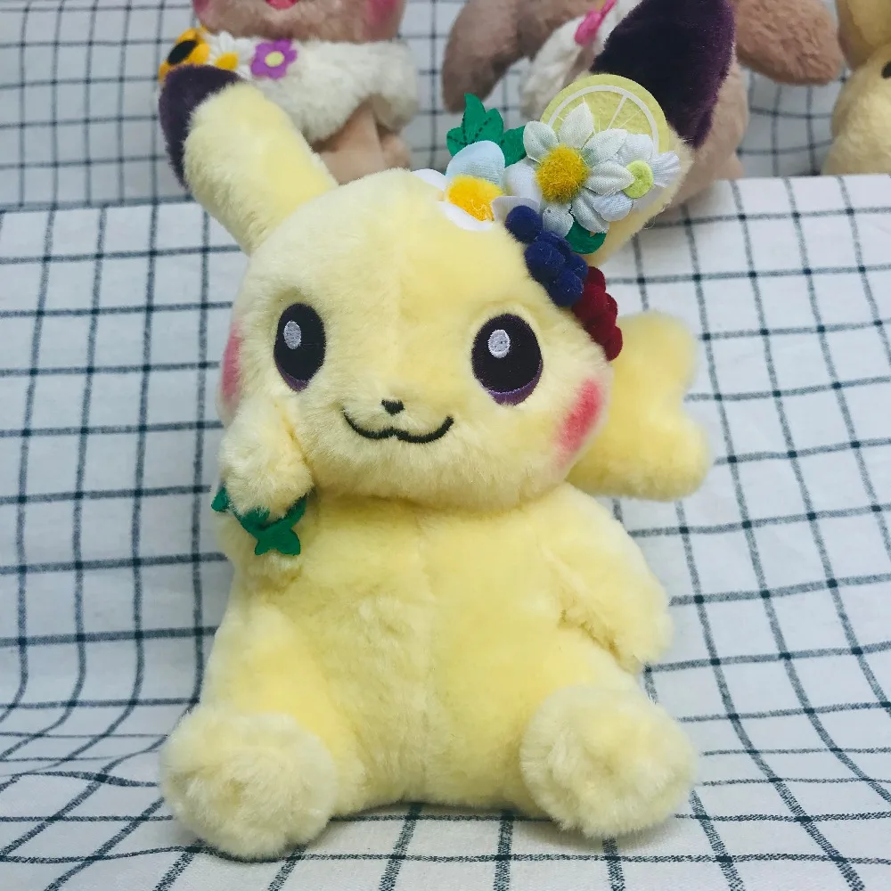Takara Tomy с покемоном Иви Пикачу плюшевая игрушка милая Аниме Кукла Kawaii игрушечные животные подарки для подруги хобби коллекционная