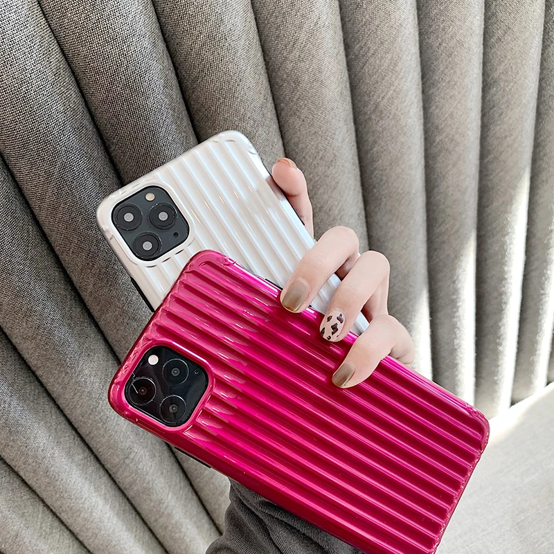 Luxury Luggage Desing IMD Phone Cases for Iphone 11 Xr 6 6s 7 8 Plus Xs Max X 11 Pro Max Case Plain Abstract Protective Cover