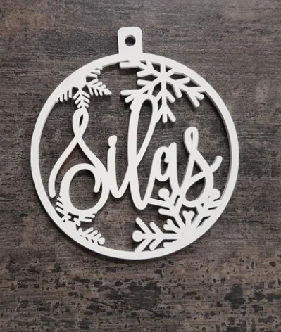 CHRISTMAS custom baubles Christmas baubles personalized ornament laser cut names CHRISTMAS custom gift tags with year and name D