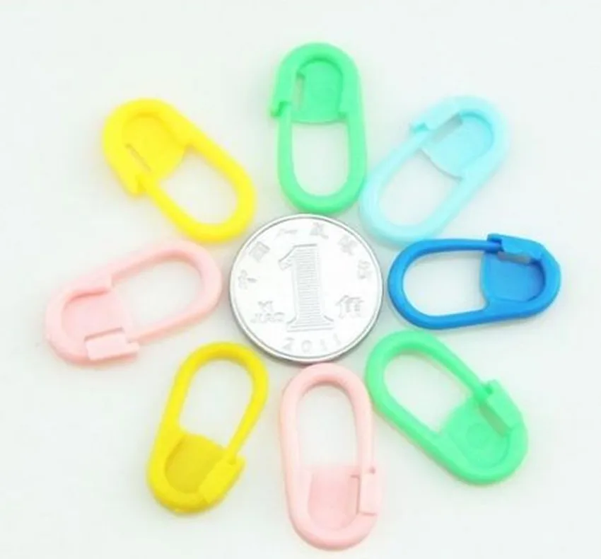 30PCS Knitting Weave Plastic Crochet Craft Locking Stitch Needle Clip Markers Holder