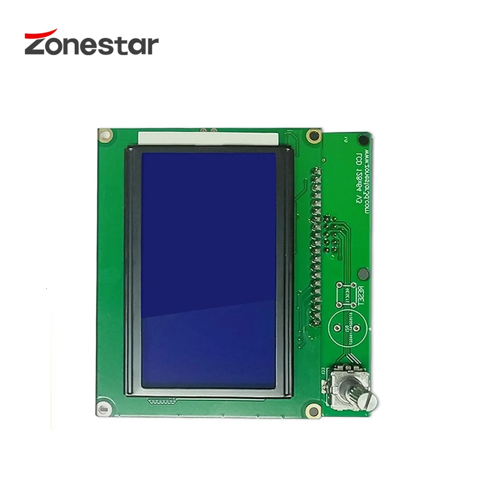 Модуль ЖК дисплея ZONESTAR 12864 с кабелем 128x64 точки Синяя подсветка экрана для ZRIB RAMPS