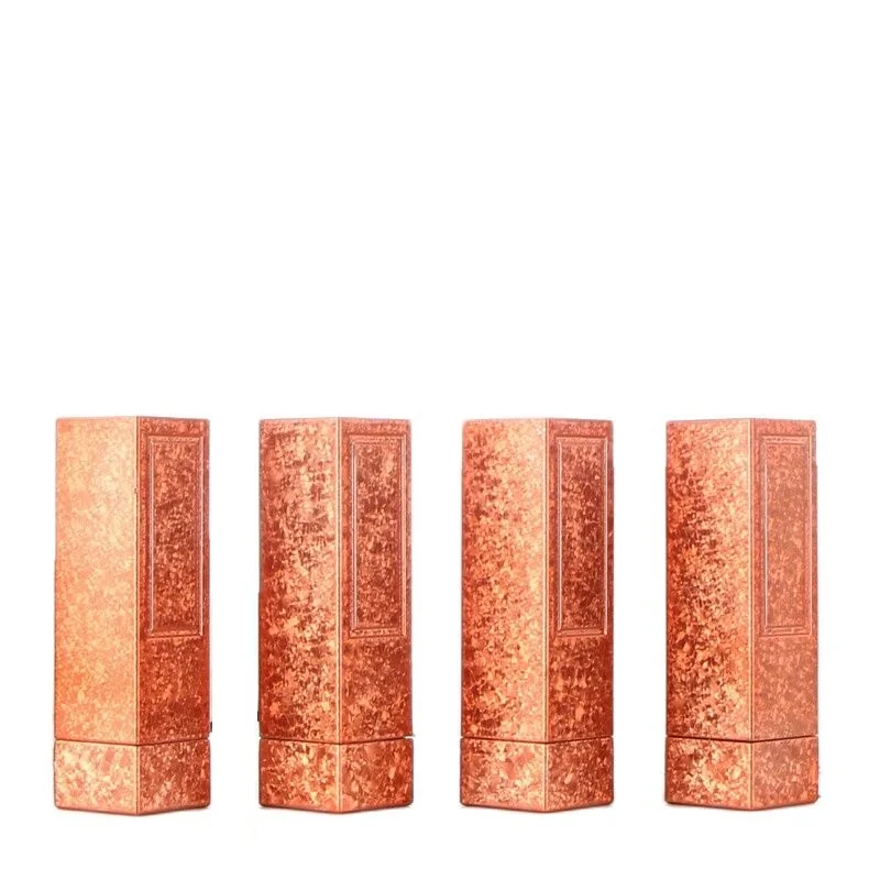 

10pcs 50pcs Rose Gold Square Lipstick Tubes Cosmetics Package DIY Lip Balm Tube 12.1mm High Class New Arrival Gold Marble Style