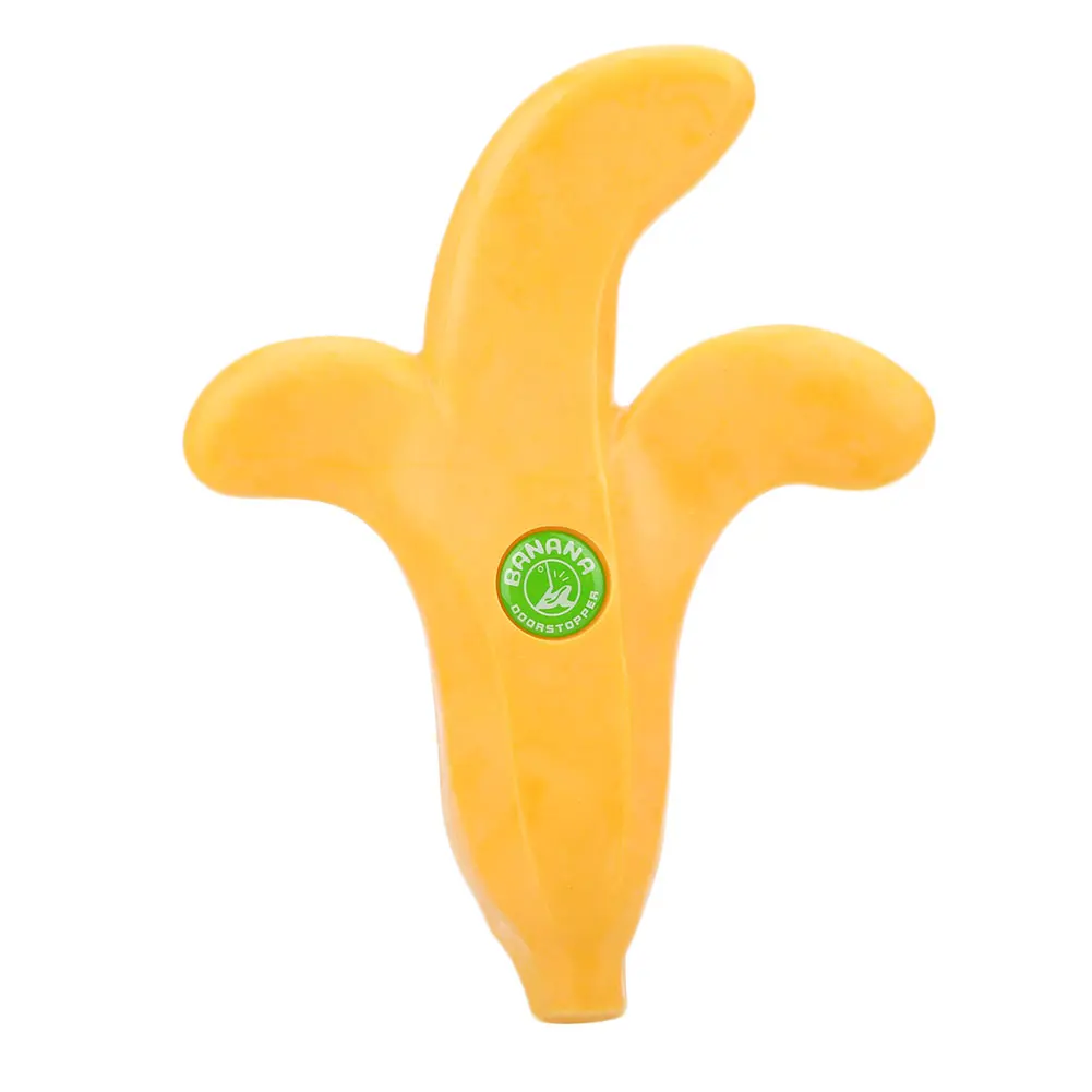 

Novelty Rubber Banana Shape Door Stopper Doorstop Baby Safety Office Yellow