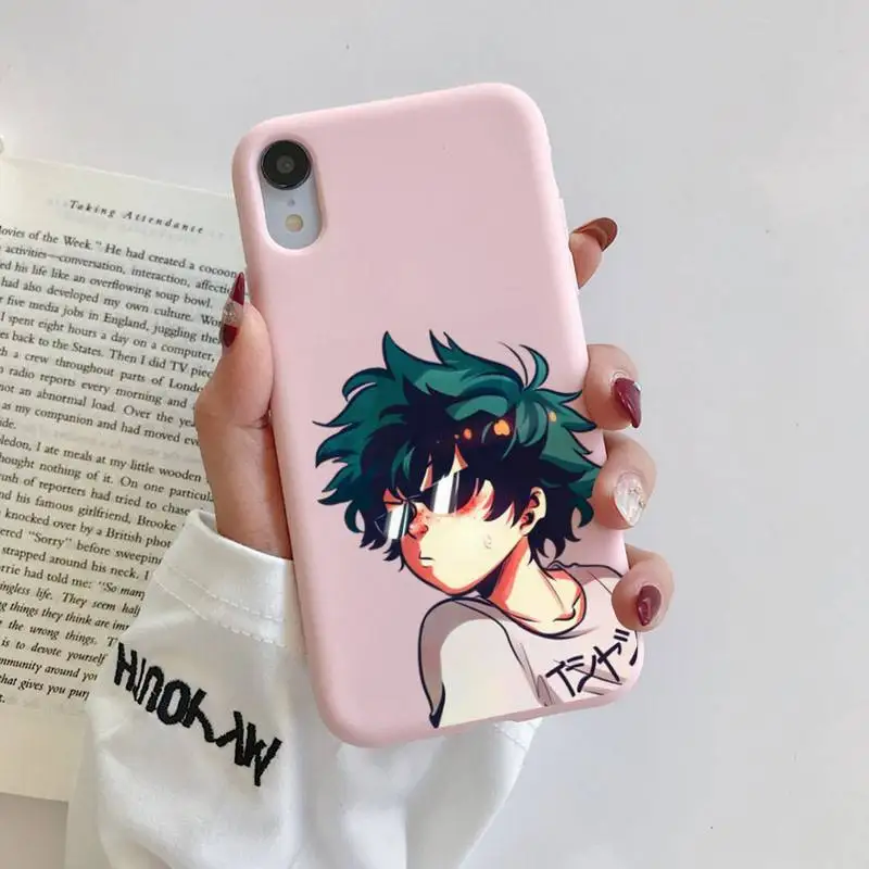 Anime My Hero Academia Midoriya Izuku Phone Case for iphone 13 11 12 mini pro max 7 8 plus 6 6s x xs max xr coque