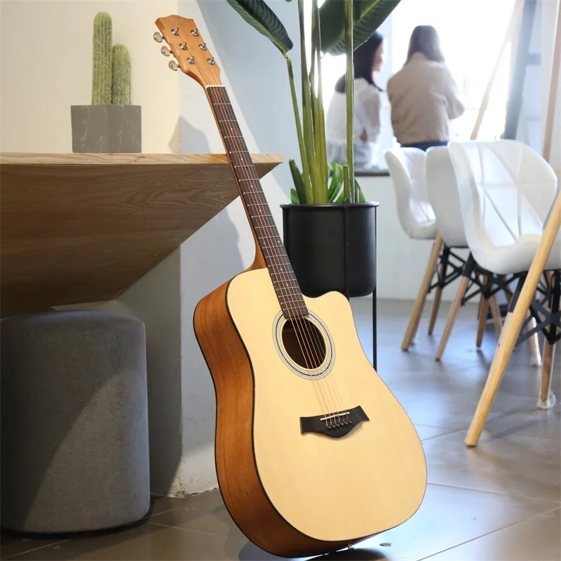 Andrew / Meilida / Laiersi 41-inch folk guitar Picea Asperata Mahogany dot square guitar