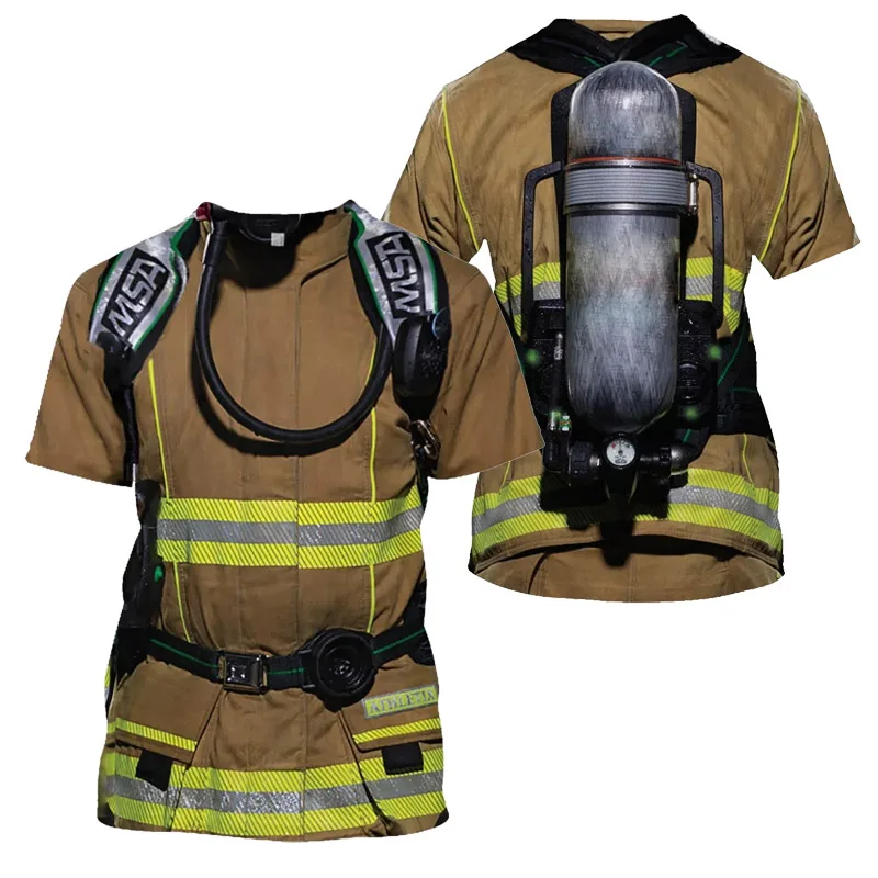 Крутая 3D печать Косплей пожарная Футболка мужская хип-хоп Уличная футболка человек Готический тройник одежда в стиле панк топы 5XL