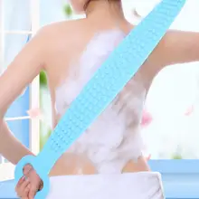 Синее Силиконовое полотенце для душа, скруббер, Очищающий кожу тела, аксессуары для ванной комнаты, скруббер для душа