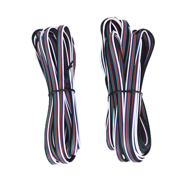 

5Pin 5M 10M 18AWG 22AWG Electric Extension Wire Cable For 5050/3528 RGB LED Stirp