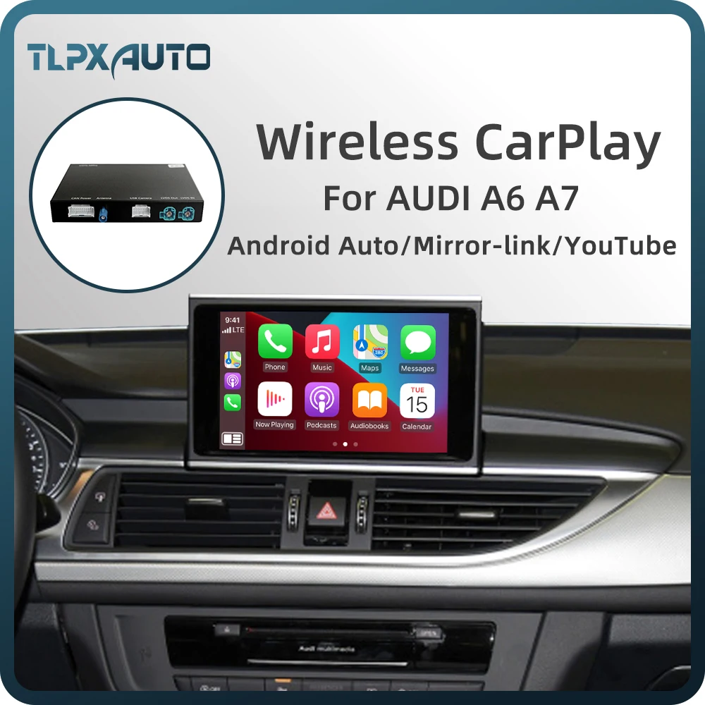 Беспроводной автомобильный интерфейс Carplay MMI Android для AUDI A6 A7 оригинальный экран