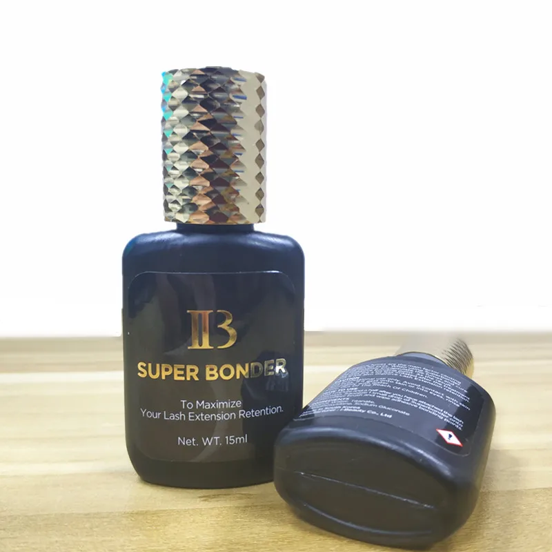 Agente de Fixação para Extensões de Cílios Frascos Super Bonder Primer Cura Adesivo Ligação Cílios Cola Clara 15ml Falsos 5 ib 7 ?005