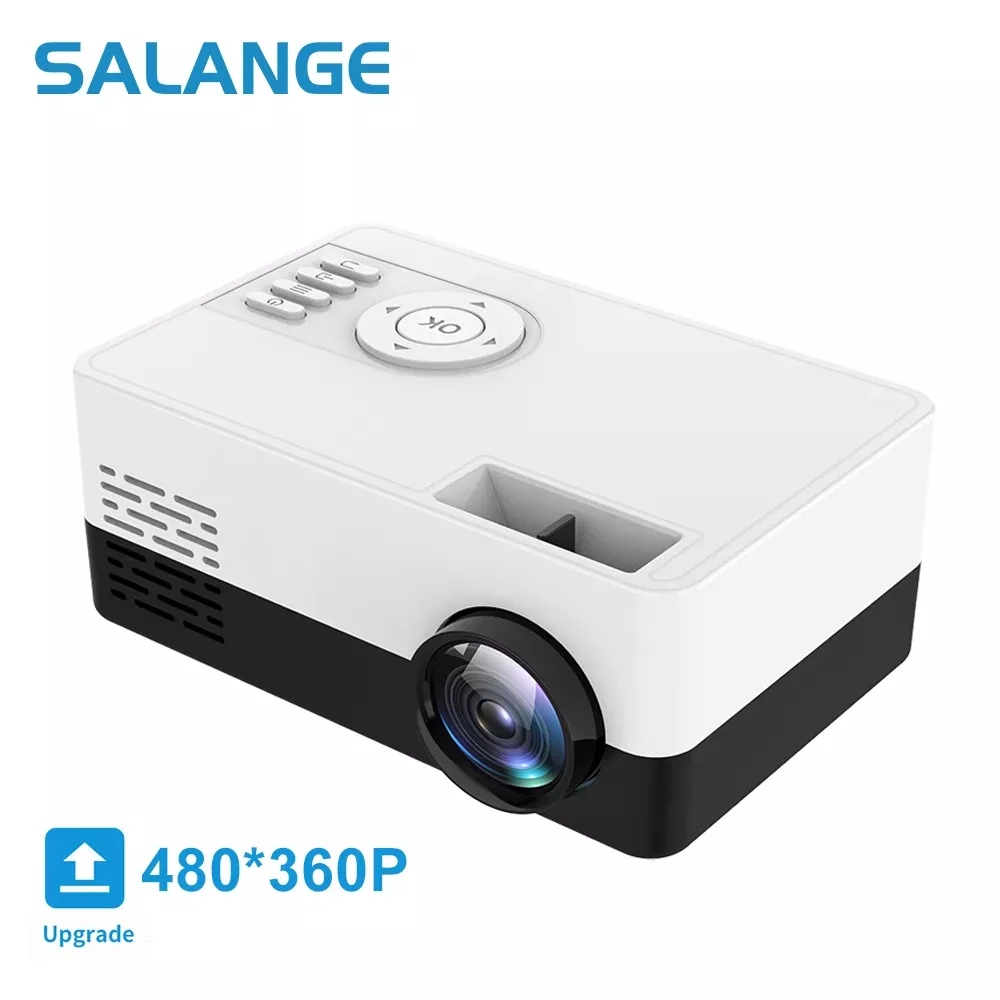 Salange J15 Pro Led Mini Projector for Home Theater 480x360 Pixels 1080P Supported HDMI-Compatible USB Audio Video Beamer | Электроника