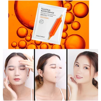 

Skin Care Plant Facial Mask Moisturizing Oil Control Wrapped Mask Blood orange Hydrating essence Face Mask Face Care