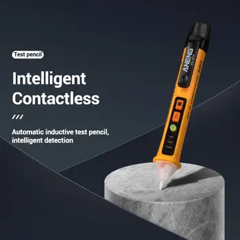 

AC 12V-1000V Voltage Tester Pen Non-Contact Volt Detector Stick Adjustable Range Buzzer Sound Light Alarm Alert Flashlight VD901