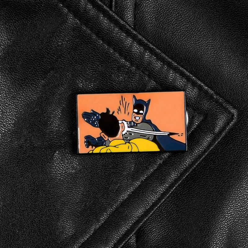 Эмалированные булавки Gotham City Hero Бэтмен человеческие значки мультфильм комикс