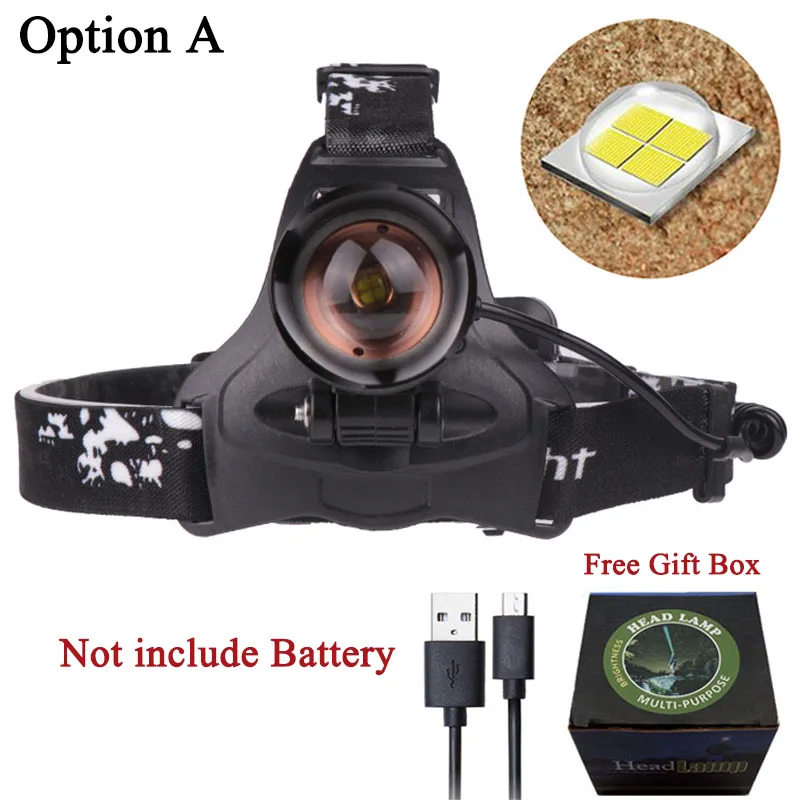 OPtion A Litwod Z20 2608 32 Вт чип XHP70 фар 32000lum мощная светодиодная фара мощный налобный фонарь светодиодный фонарик головка фонаря света - Испускаемый цвет: OPtion A