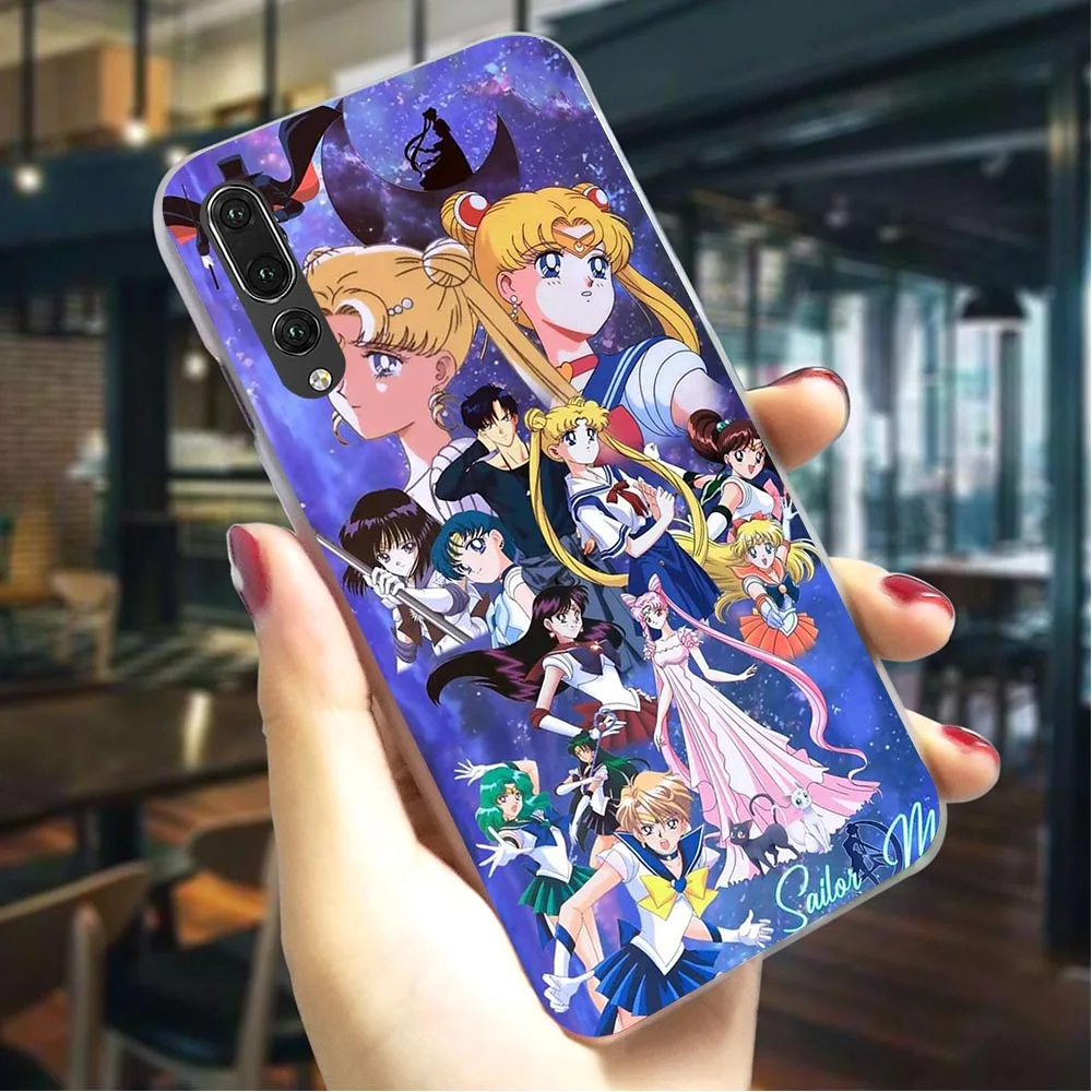 K2504912 С рисунком из аниме «Сейлор Мун» чехол для телефона для huawei Honor 9X Pro крышка 6A 7A 8/9/10 Lite вид 20 Pro 9X Y6 Y7 Y9 Nova 3/3i/4/5i - Цвет: K2504912