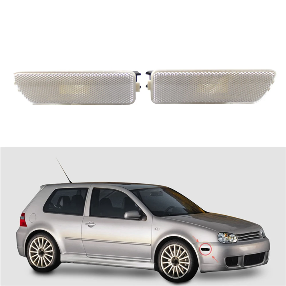 2 шт. указатели поворота для Golf 4 Jetta MK4 с козырьком мигалки лицевой и боковой