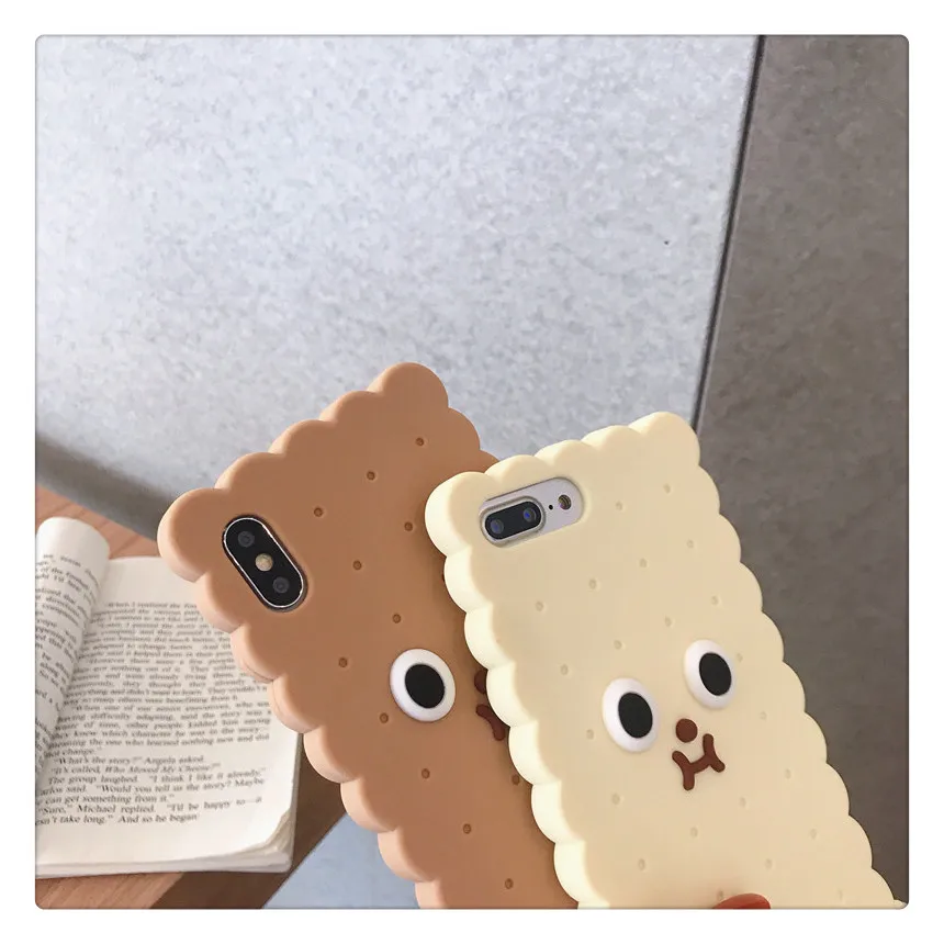 Милые корейские чехлы для телефонов для Apple Iphone 6 6s 7 8 Plus X XR XS MAX 3D Силиконовый Прекрасный защитный чехол с кольцом для пальцев