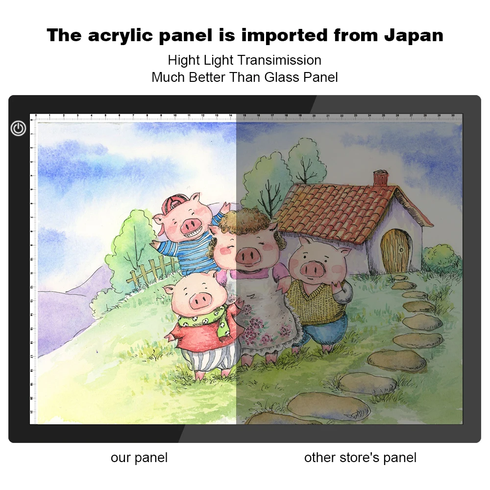 Upgraded Drawing Tablet LED Light Box A4 Graphic Writing Digital Tracer Copy Pad Board Diamond Paint Sketch X-Ray View Dropship - Image 2