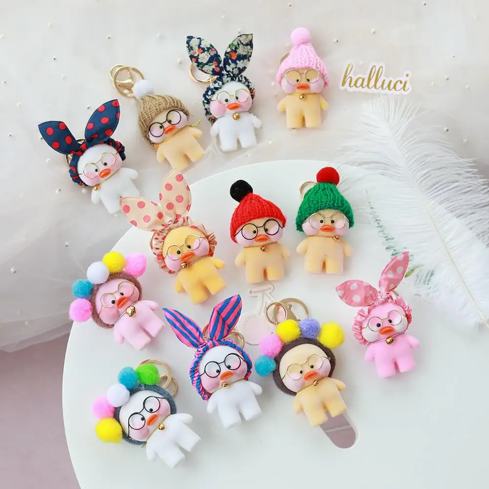 28 стилей милый брелок утка Kawaii Cafe Mimi желтая экшн-фигурка сумки украшения игрушки