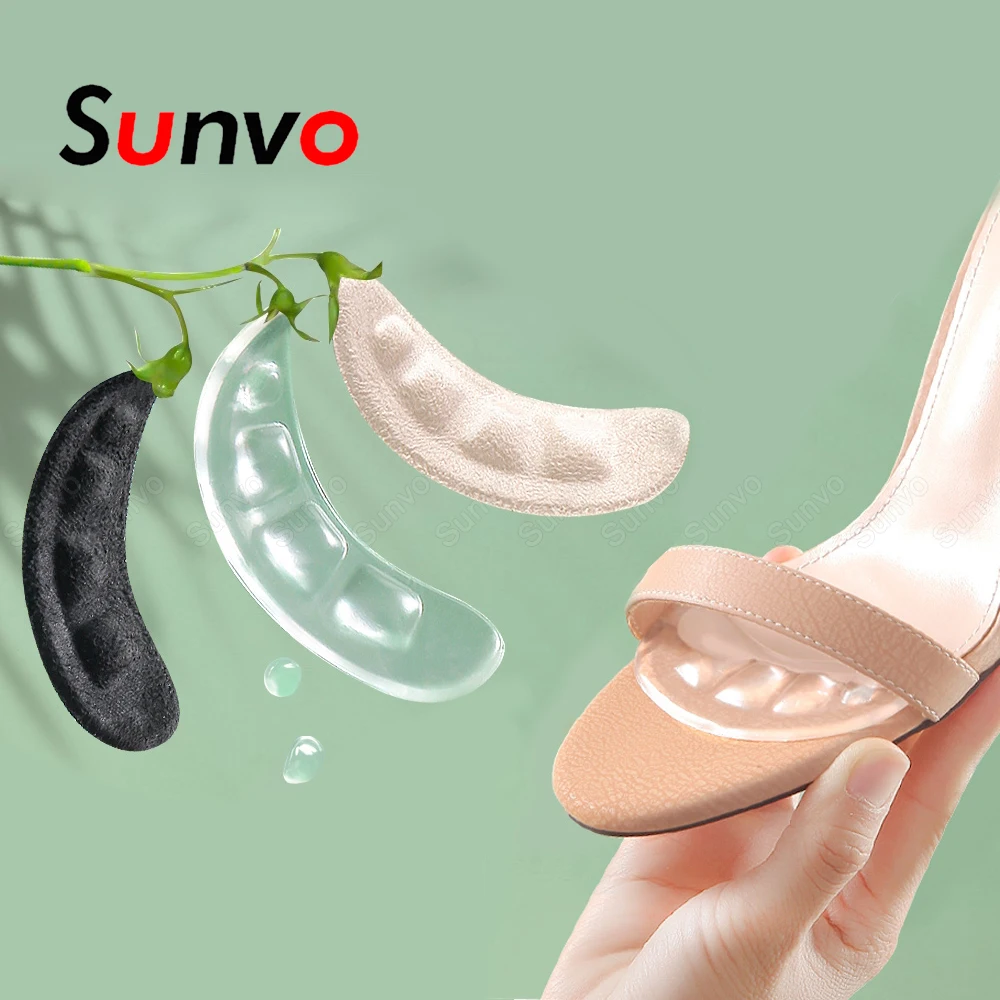 Silicone Forefoot Gel Pads For Women High Heels Inserts Insoles for Sandals Non-slip Sole Shoes Backs Stickers Foot Heel Pad shoe insoles forefoot pads forefoot cushion