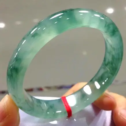 Pulsera de jade натуральный подлинный flor azul hielo flotante hogar birmano flor jade pulsera(entrega de certificado