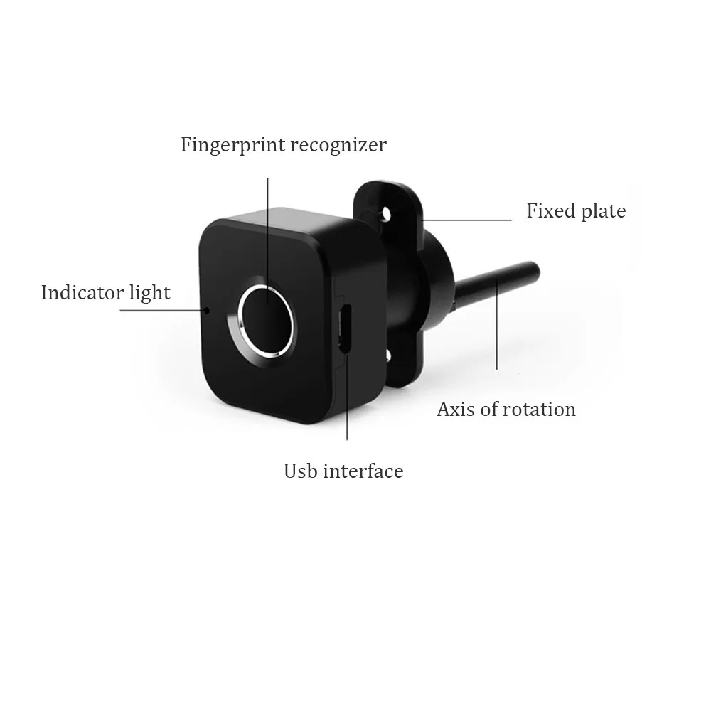 Умный Замок для шкафа с отпечатком пальца, Перезаряжаемый USB биометрический Электрический офисный ящик, файловый шкаф, безопасный замок, 20 отпечатков пальцев