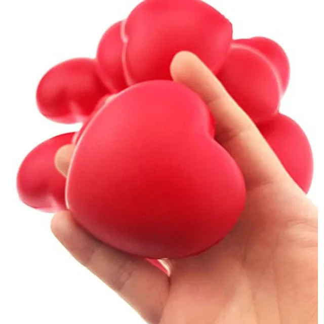 Heart Stress Ball Foam Squeeze Anxiety Relief Pressure Relax Antiestres Niños Figet Toys For Aldult Children Zabawki Dla Dzieci 2
